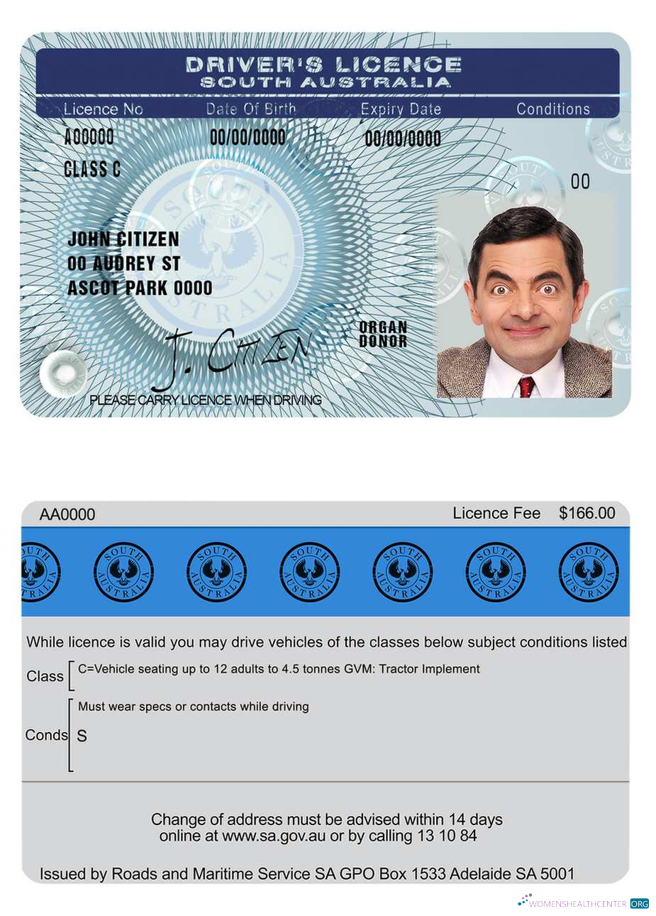 Télécharger Sud Australie Driving License aperçu