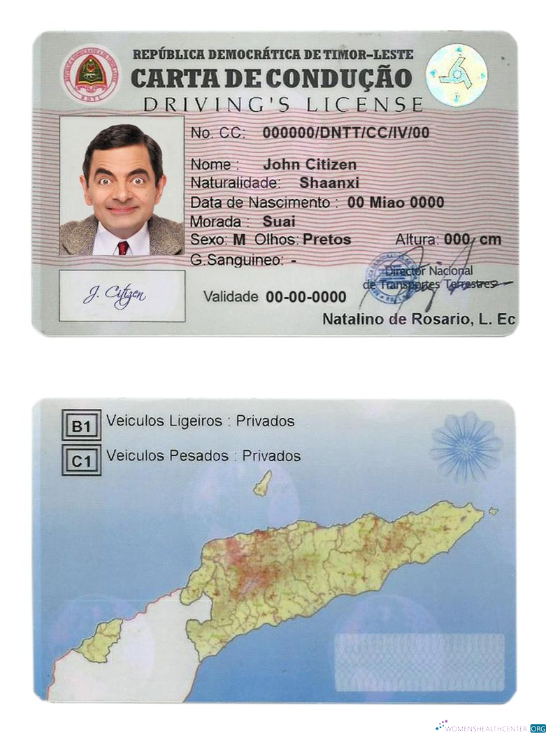Télécharger Timor Leste Driving License design