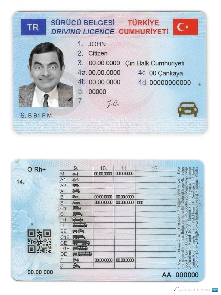 Télécharger Turquie Driving License design