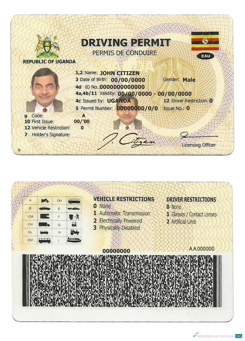 Télécharger Ouganda Driving License design