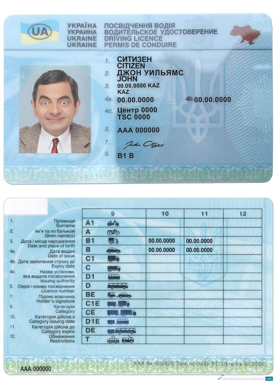Télécharger Ukraine Driving License (2016 2021) maquette