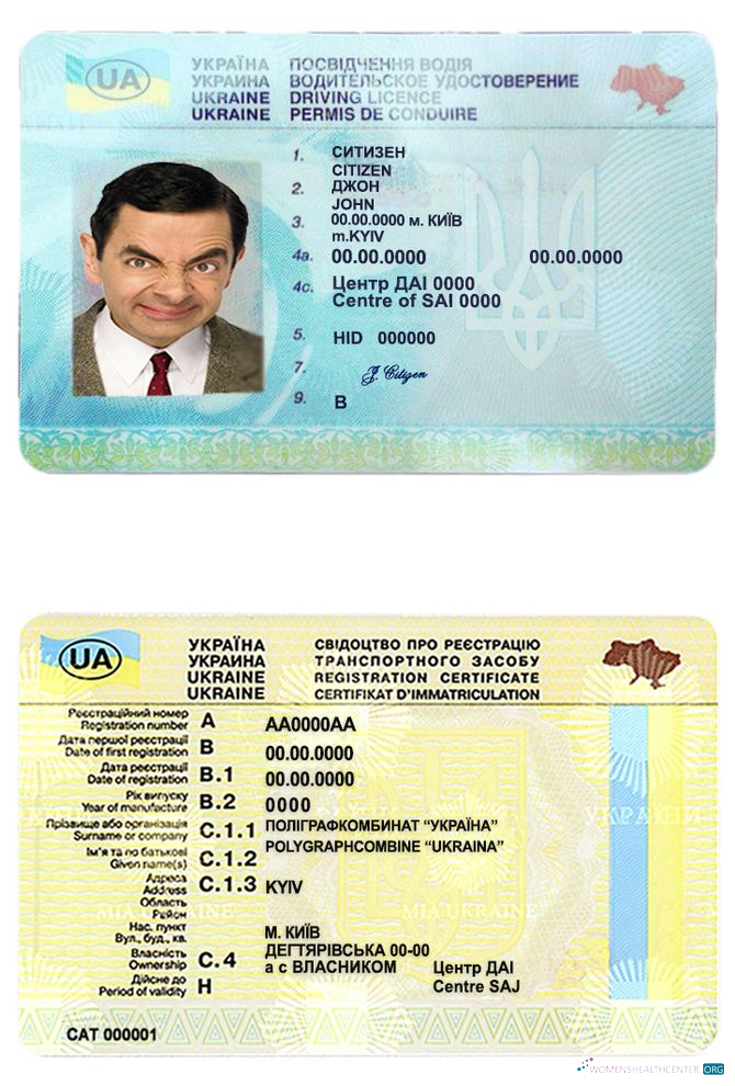 Télécharger Ukraine Driving License échantillon