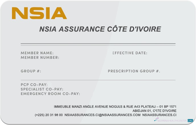 Премиум Скачать Côte D'Ivoire Health Insurance Карта Photoshop Шаблон
