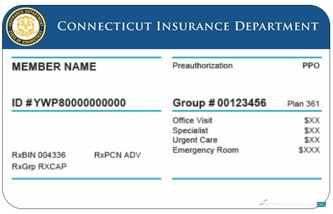 Профессиональный Скачать Connecticut Health Insurance Карта Photoshop Шаблон