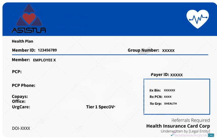 Редактируемый Скачать Куба Health Insurance Карта Photoshop Шаблон