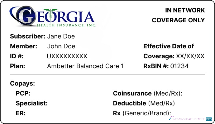 Качественный Скачать Грузия Health Insurance ID Карта Photoshop Шаблон