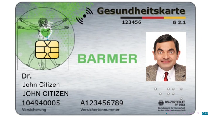 Качественный Скачать Германия Barmer Health Insurance Компания Health Insurance Карта Photoshop Шаблон