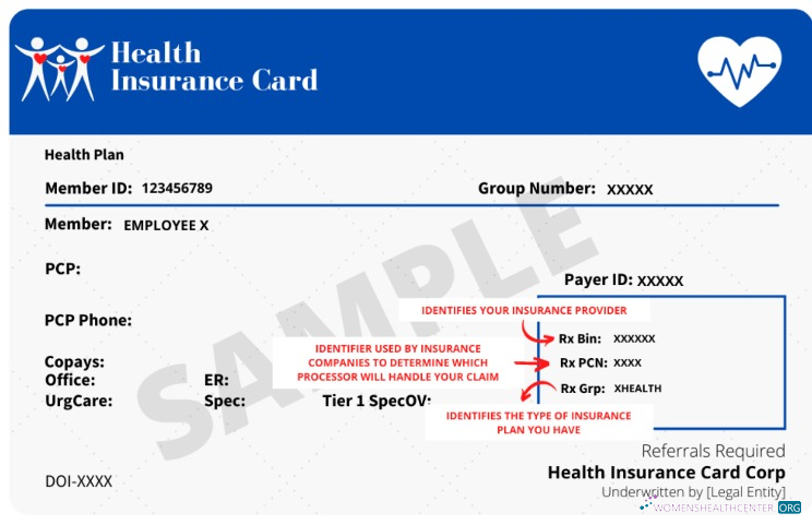 Реалистичный Скачать Health Insurance Карта Photoshop Шаблон