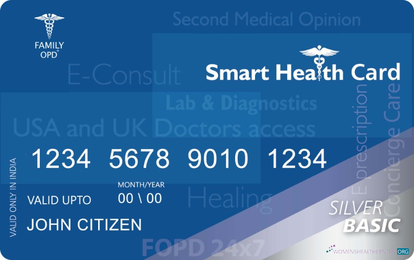 Редактируемый Скачать Индия Family OPD Smart Health Карта Photoshop Шаблон