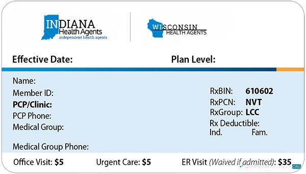 Премиум Скачать Indiana Health Insurance Карта Photoshop Шаблон