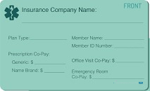 Редактируемый Скачать Insurance Компания Health Insurance Карта Photoshop Шаблон