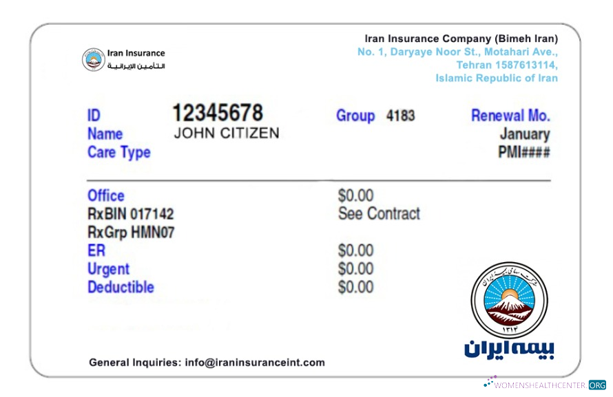 Качественный Скачать Иран Health Insurance Карта Photoshop Шаблон