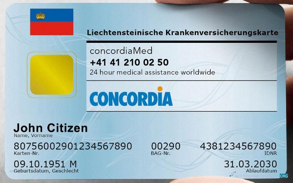 Премиум Скачать Лихтенштейн Health Insurance Карта Photoshop Шаблон
