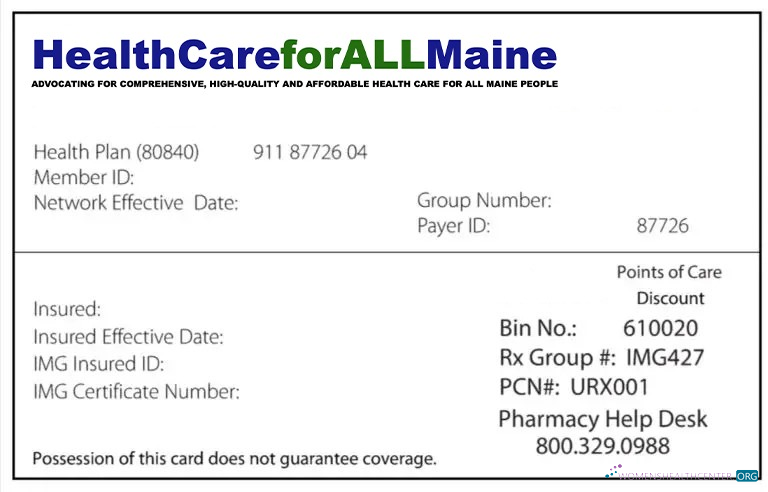 Премиум Скачать Maine Health Insurance Карта Photoshop Шаблон