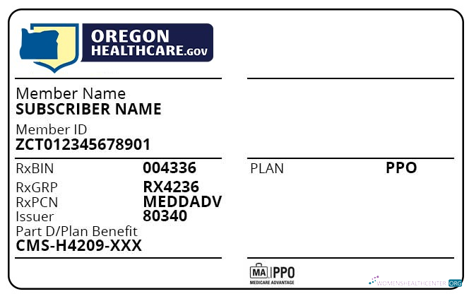 Редактируемый Скачать Oregon Health Insurance Карта Photoshop Шаблон