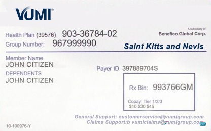 Премиум Скачать Saint Kitts и Nevis Health Insurance Карта Photoshop Шаблон