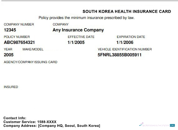 Редактируемый Скачать Южная Корея Health Insurance Карта Photoshop Шаблон