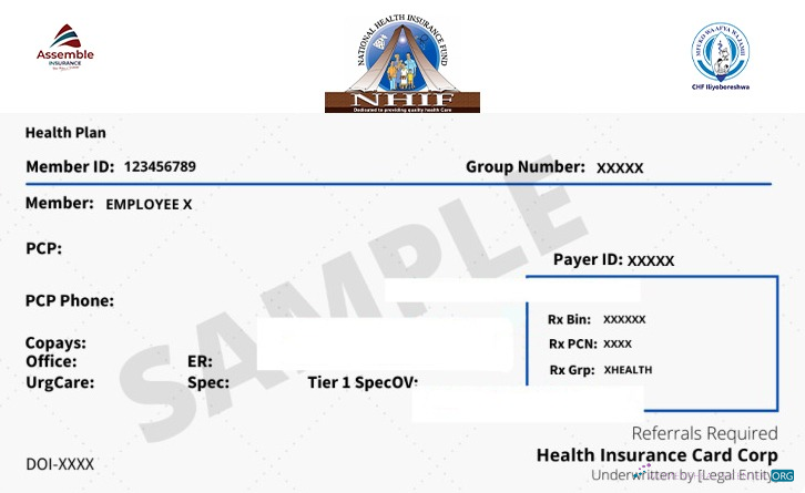 Реалистичный Скачать Танзания Health Insurance Карта Photoshop Шаблон