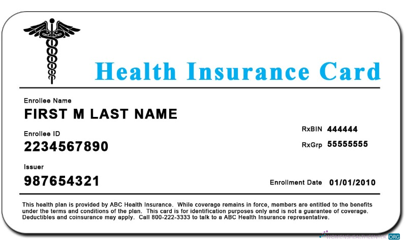 Премиум Скачать USA ABC Health Insurance Карта Health Insurance Photoshop Шаблон