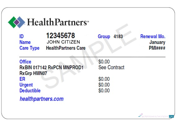 Профессиональный Скачать USA HealthPartners Health Insurance Карта Photoshop Шаблон