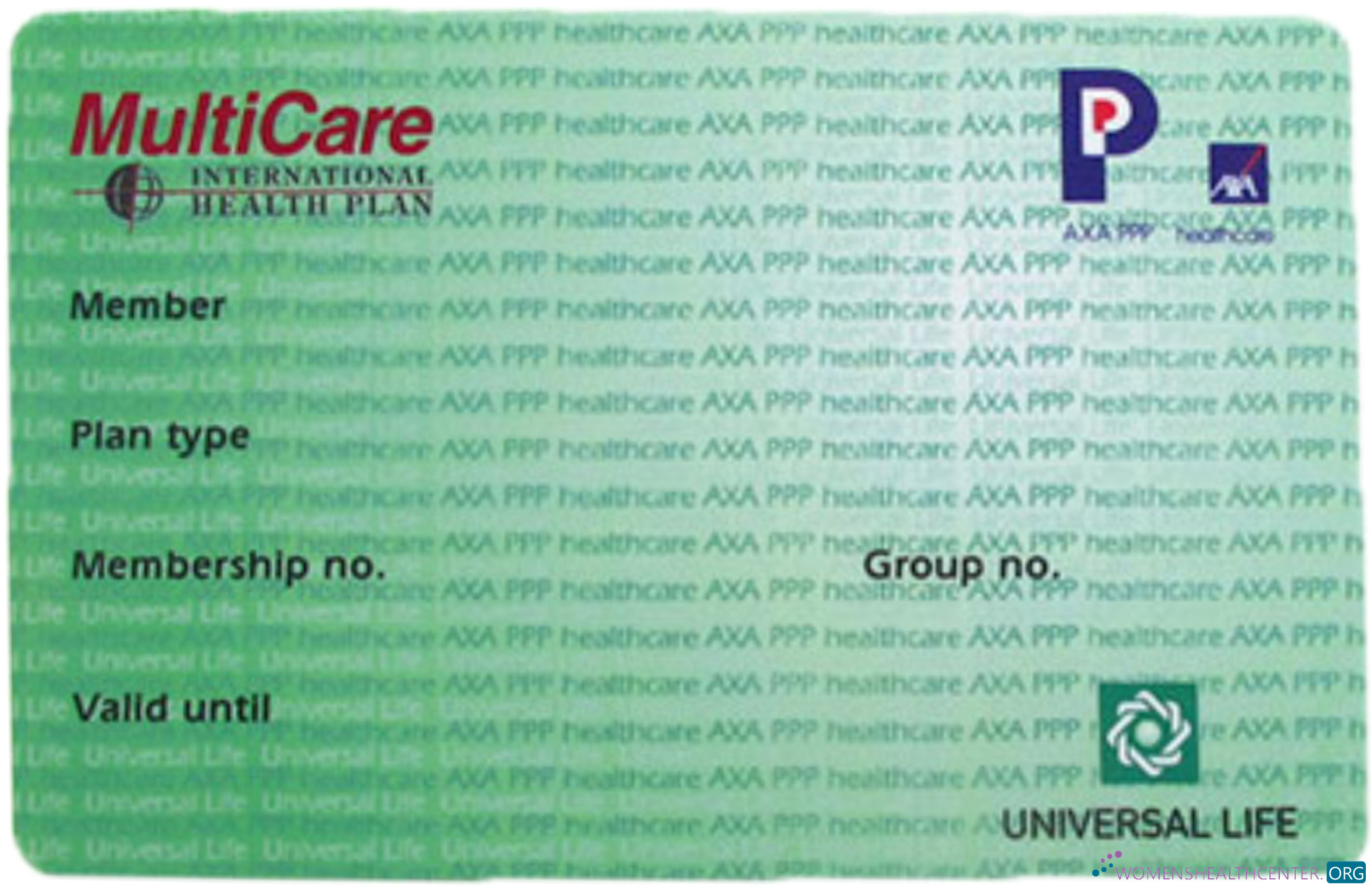 Реалистичный Скачать USA MultiCare Международный Health Plan Карта Photoshop Шаблон