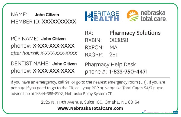 Профессиональный Скачать USA Nebraska Total Care Health Insurance Карта Photoshop Шаблон