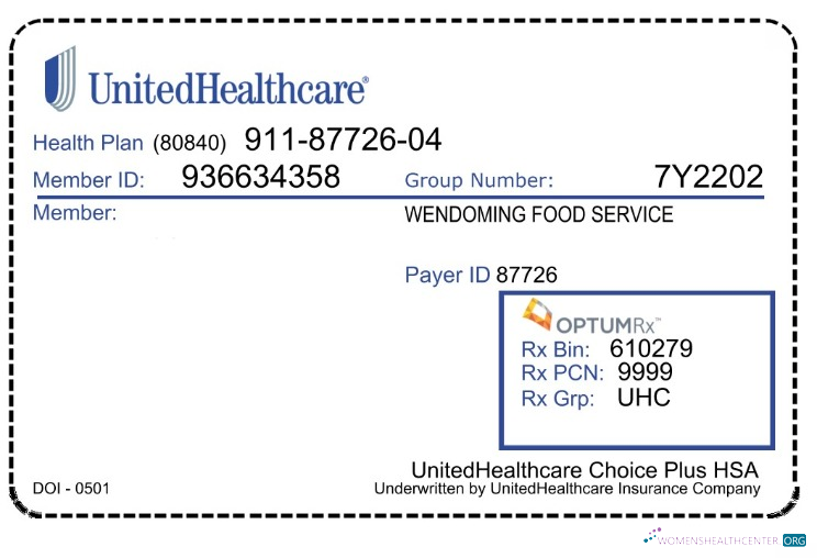 Редактируемый Скачать USA UnitedHealthCare Health Insurance Карта Photoshop Шаблон