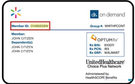 Редактируемый Скачать USA UnitedHealthcare Health Insurance ID Карта Photoshop Шаблон