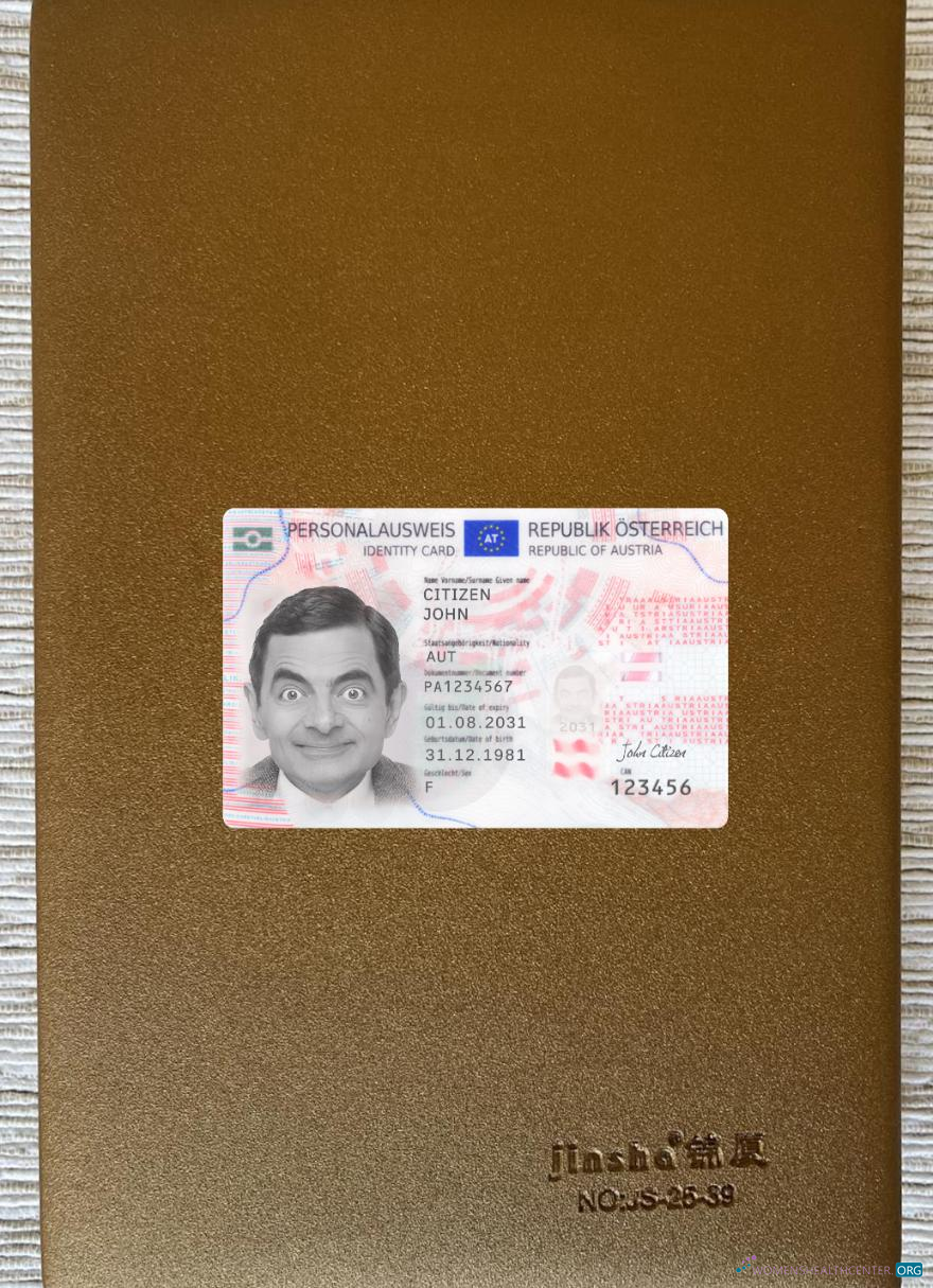 Редактируемый Скачать Австрия ID 2021 Настоящее Время Фотоэффект Лицевая Сторона Photoshop Шаблон