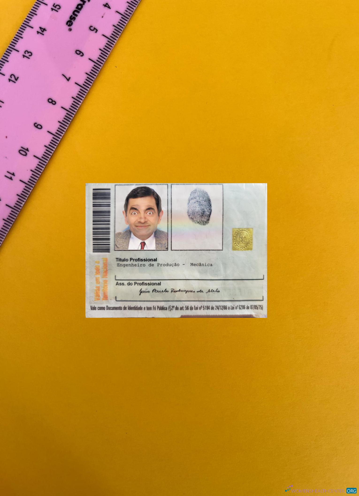 Премиум Скачать Бразилия Professional Identity Карта Фотоэффект Лицевая Сторона Photoshop Шаблон