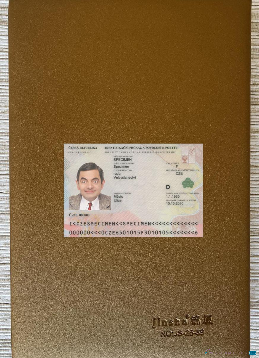 Качественный Скачать Чехия ID Карта 2020 Настоящее Время Фотоэффект Лицевая Сторона Photoshop Шаблон