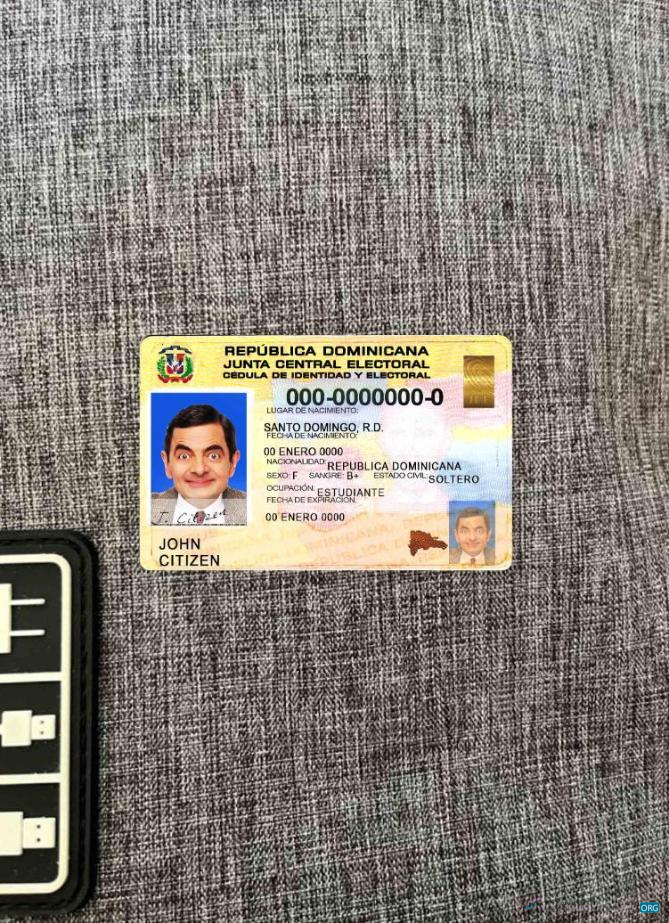 Качественный Скачать Доминиканская Республика ID Фотоэффект Лицевая Сторона Photoshop Шаблон