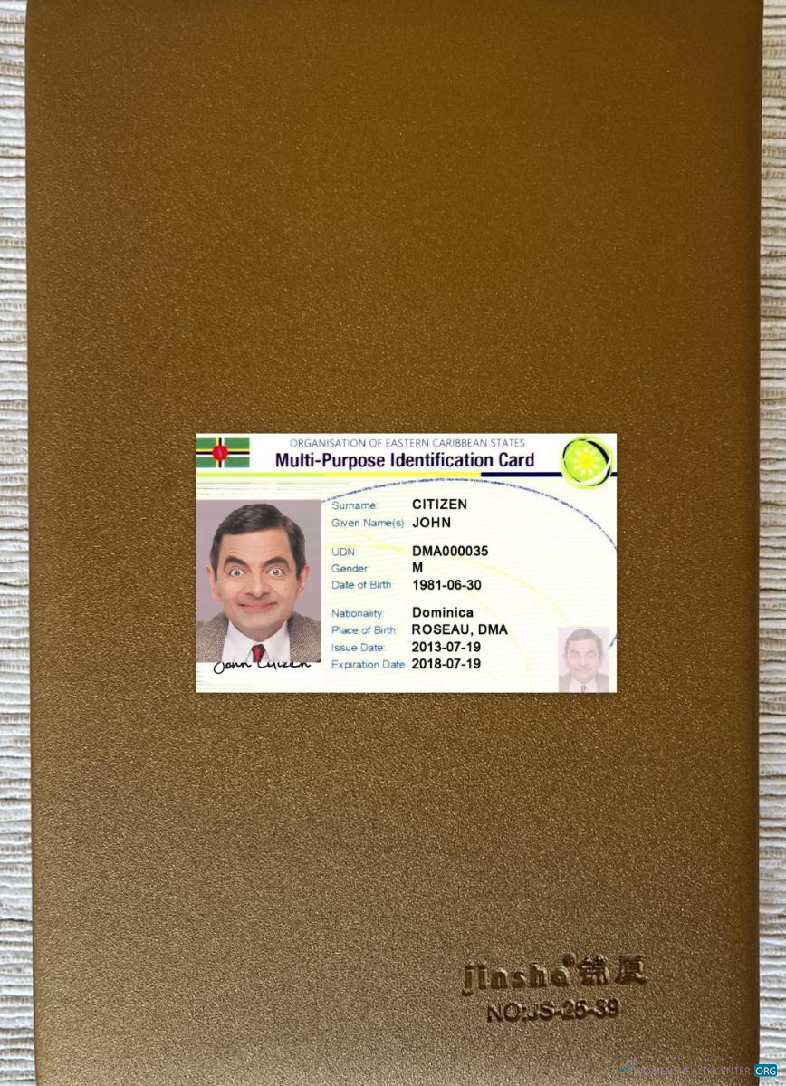 Реалистичный Скачать Eastern Caribbean States Multi Purpose Indentification Карта Фотоэффект Лицевая Сторона Photoshop Шаблон