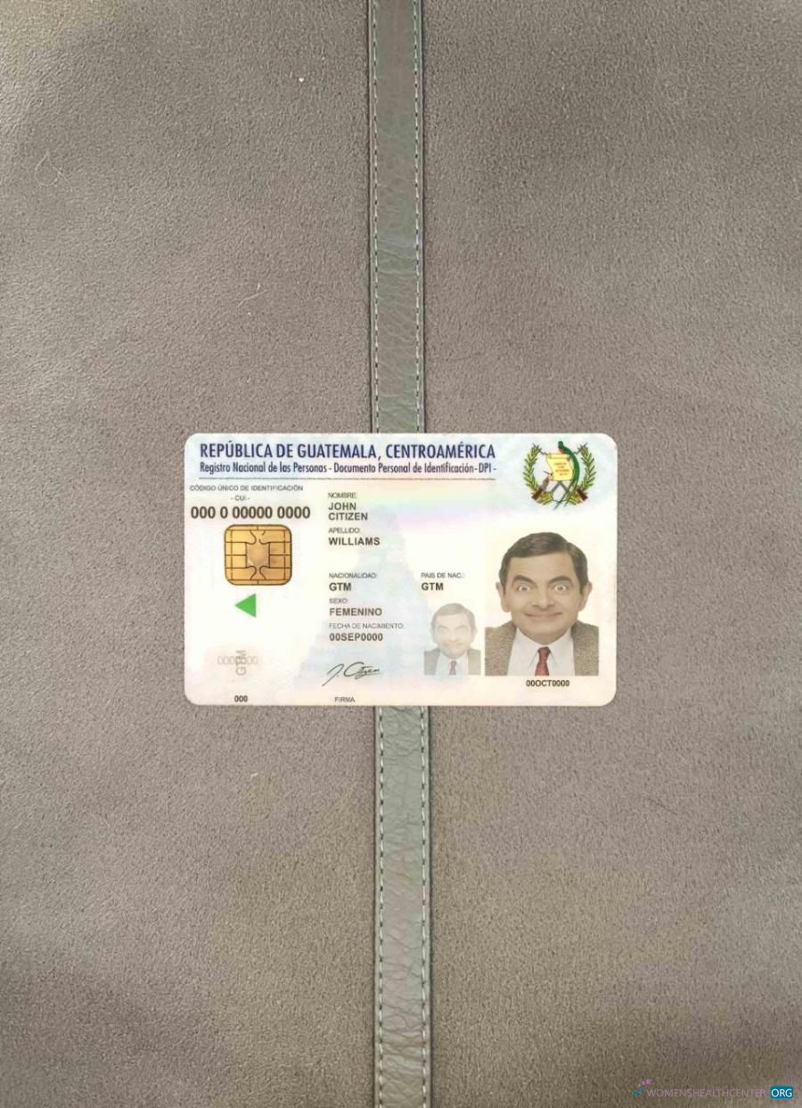 Профессиональный Скачать Гватемала ID Фотоэффект Лицевая Сторона Photoshop Шаблон