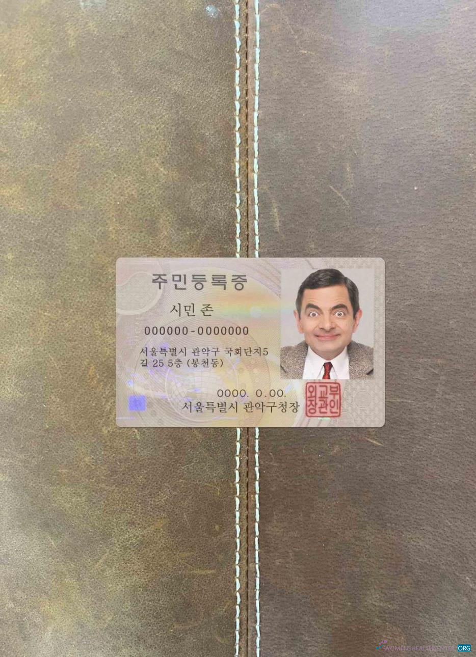 Премиум Скачать Korea ID Версия 2 Фотоэффект Лицевая Сторона Photoshop Шаблон