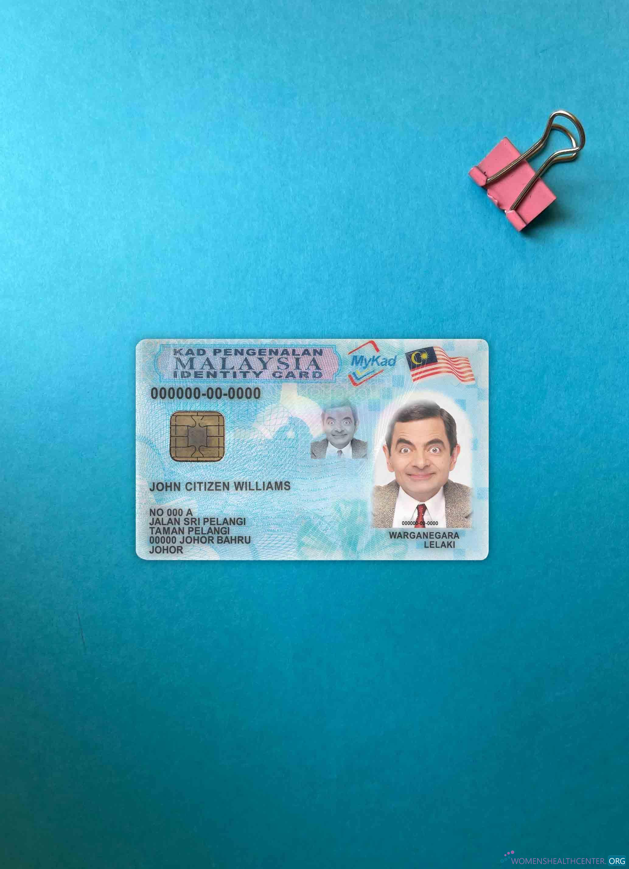 Качественный Скачать Малайзия ID (2012 – Настоящее Время) Фотоэффект Лицевая Сторона Photoshop Шаблон