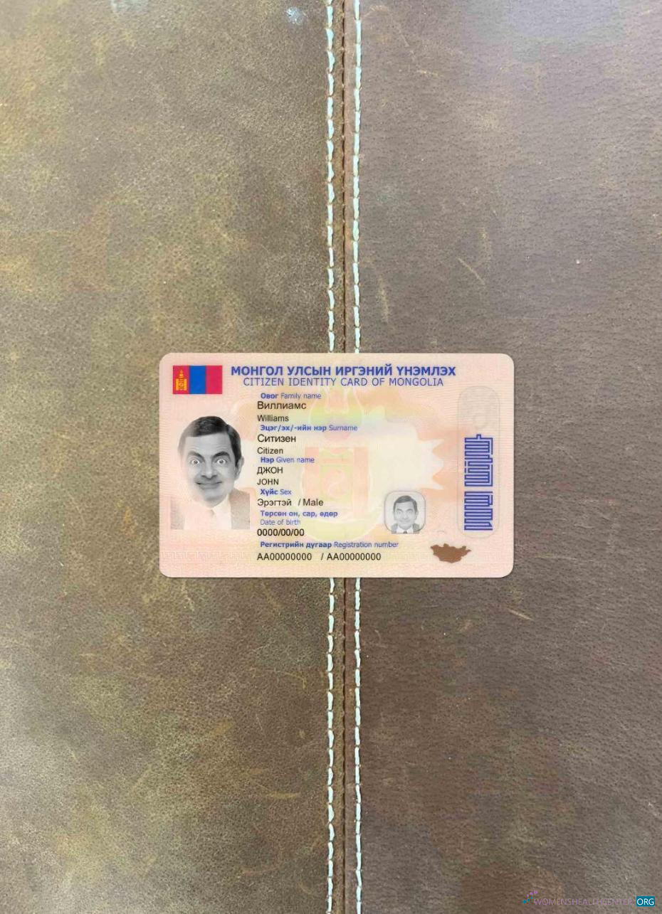 Премиум Скачать Монголия ID Фотоэффект Лицевая Сторона Photoshop Шаблон