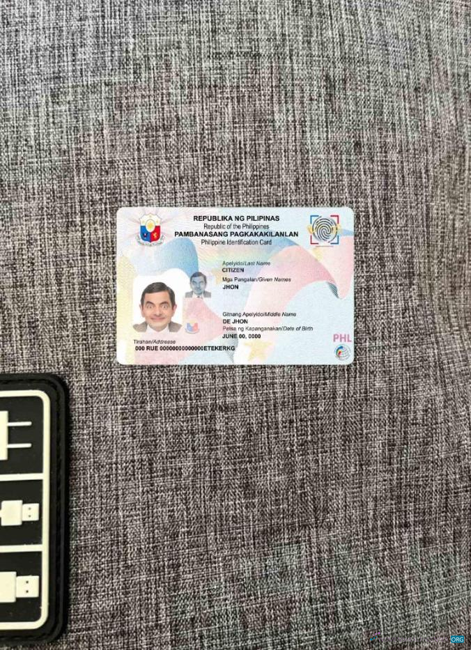 Качественный Скачать Филиппины ID (2019 Настоящее Время) Фотоэффект Лицевая Сторона Photoshop Шаблон
