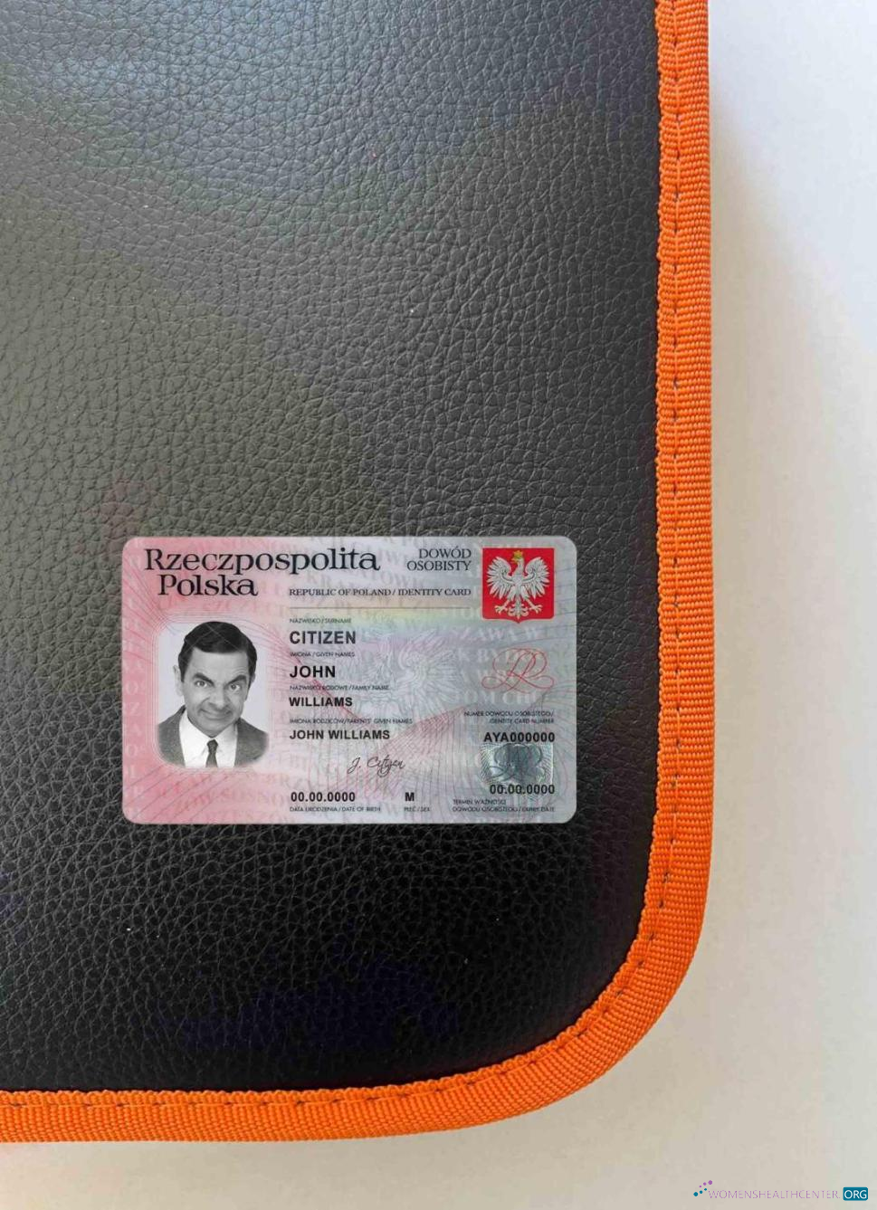 Реалистичный Скачать Польша ID Фотоэффект Лицевая Сторона Photoshop Шаблон