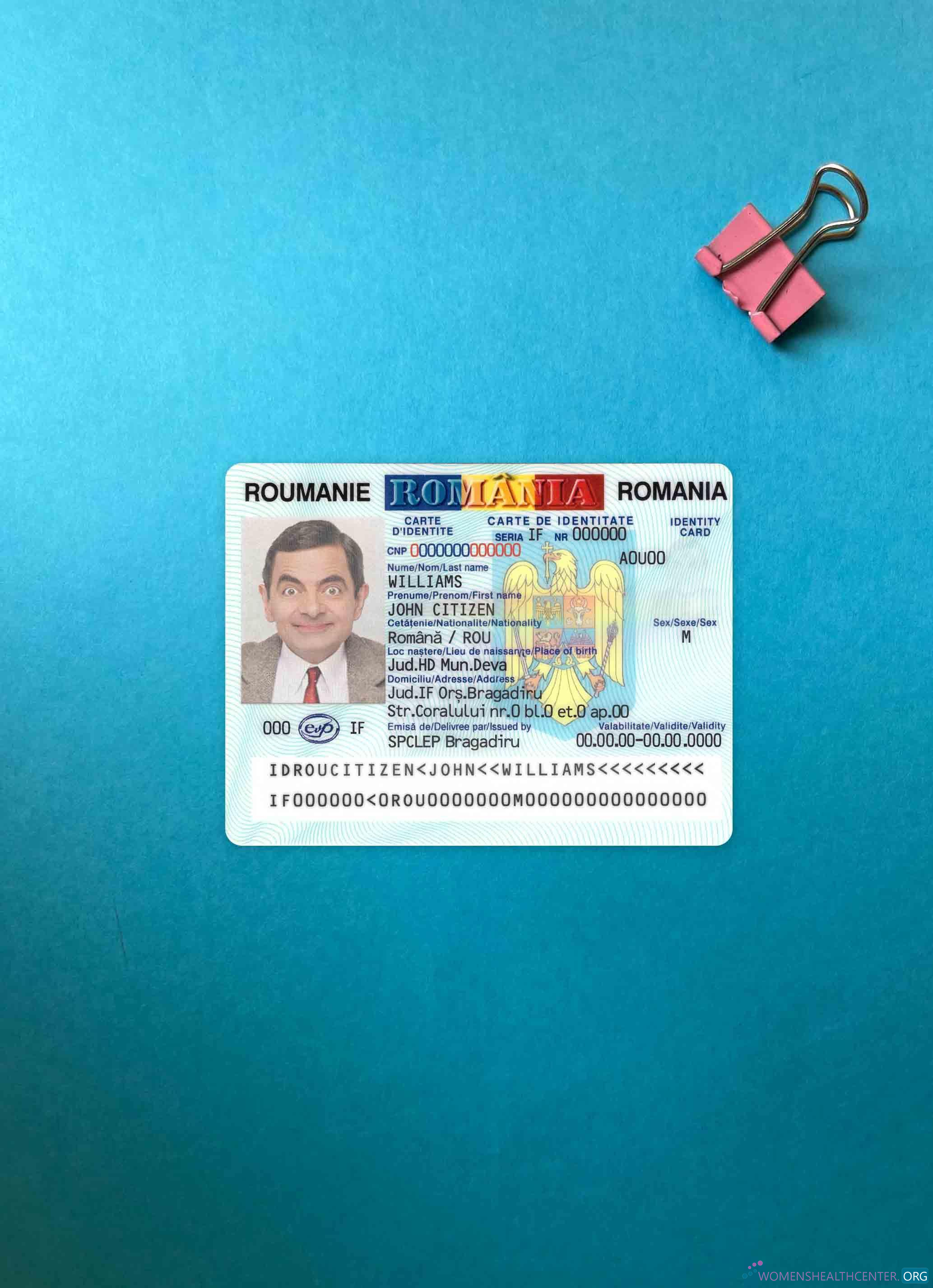 Премиум Скачать Румыния ID и Updated Фотоэффект Лицевая Сторона Photoshop Шаблон