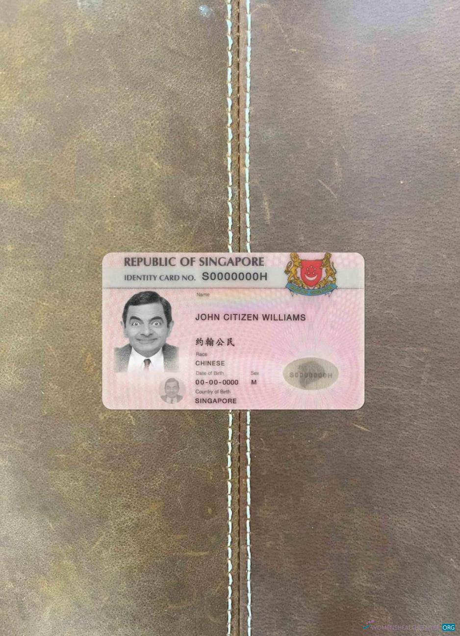 Премиум Скачать Сингапур ID (updated) Фотоэффект Лицевая Сторона Photoshop Шаблон
