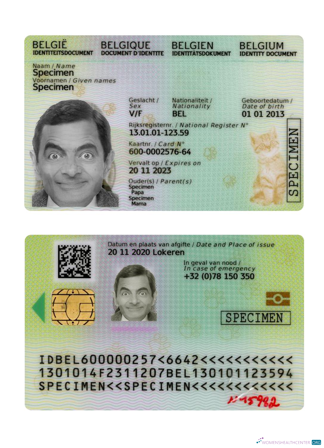 Редактируемый Скачать Бельгия Kids ID 2020 Настоящее Время Photoshop Шаблон