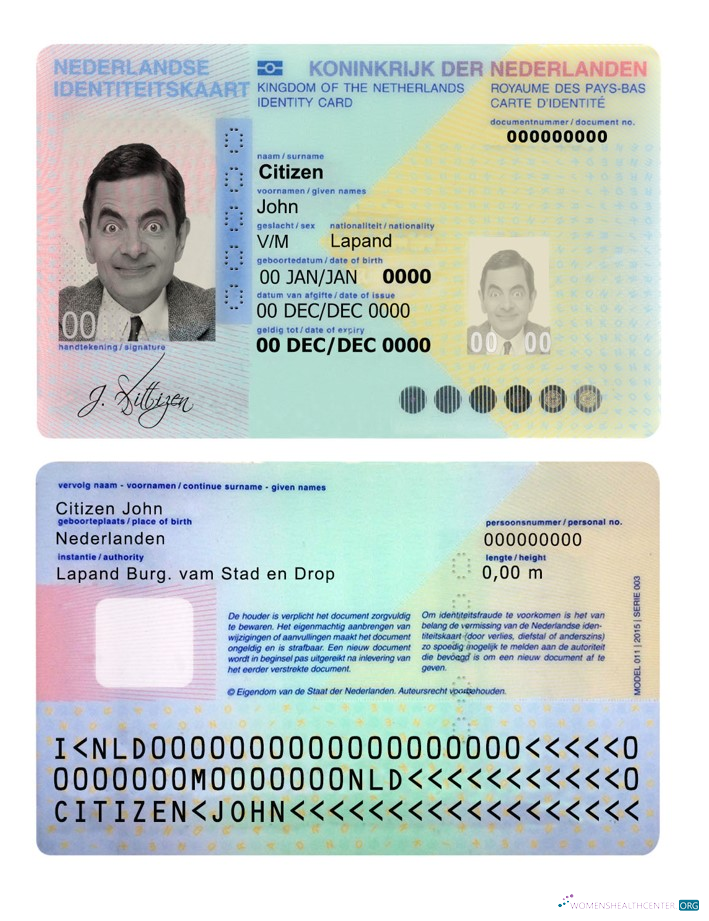 Премиум Скачать Нидерланды ID Photoshop Шаблон