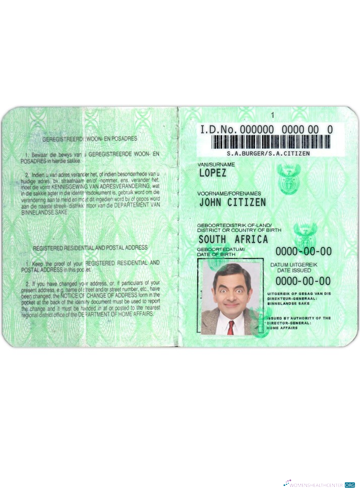 Качественный Скачать Южная Африка ID (1986 – 2013) Photoshop Шаблон