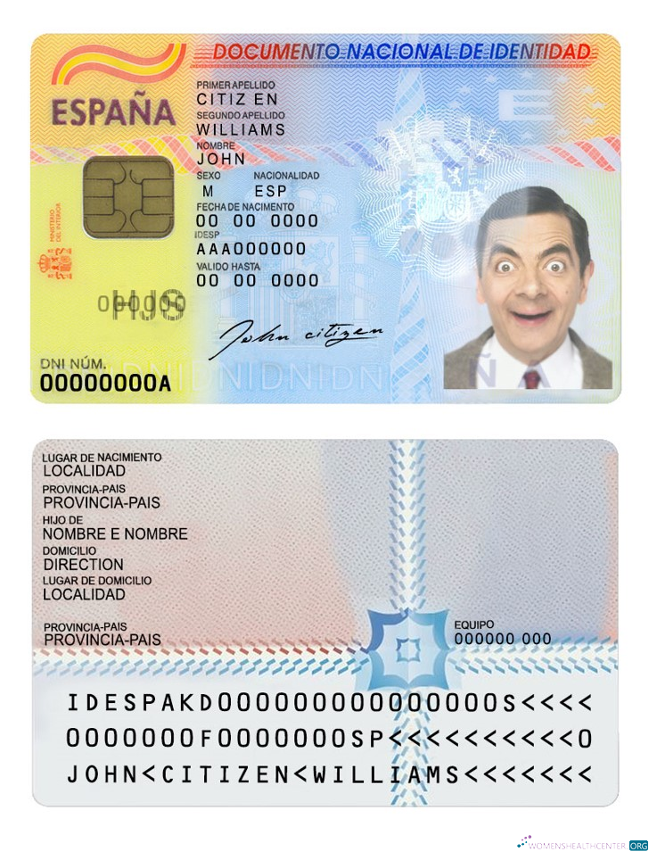 Редактируемый Скачать Испания ID (2016 – Настоящее Время) Photoshop Шаблон