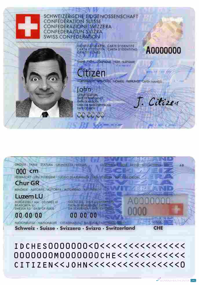 Премиум Скачать Швейцария ID Photoshop Шаблон