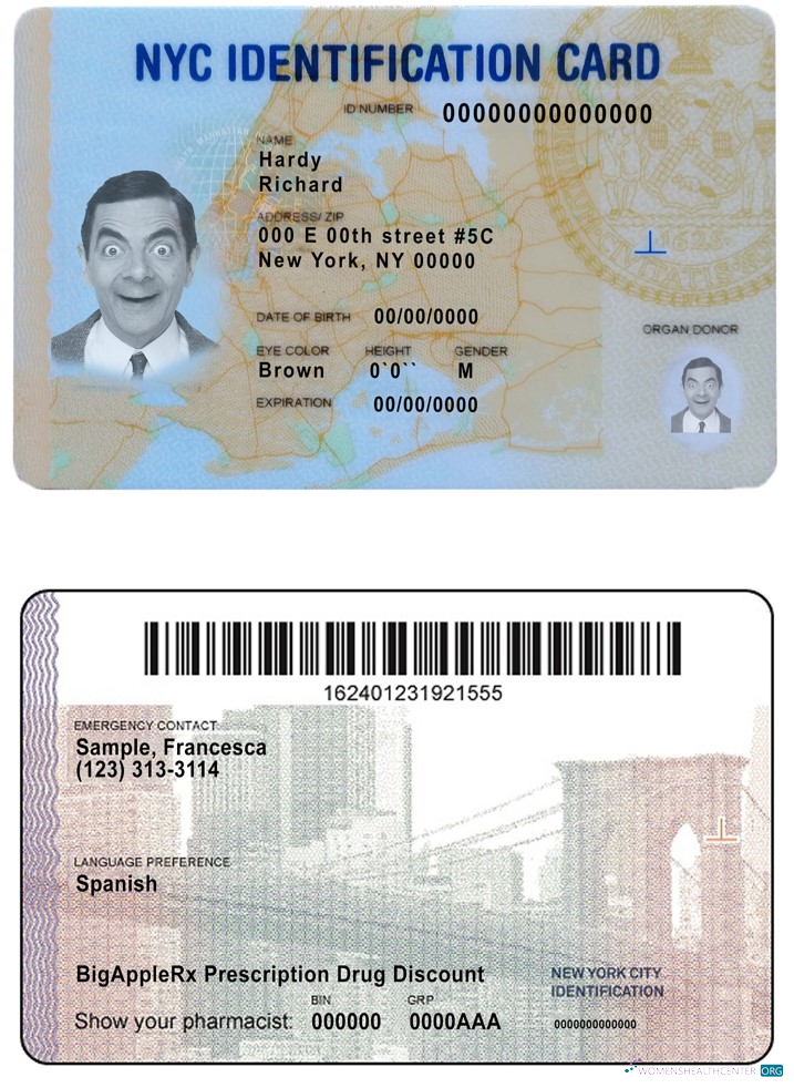 Редактируемый Скачать USA Новый York ID Photoshop Шаблон