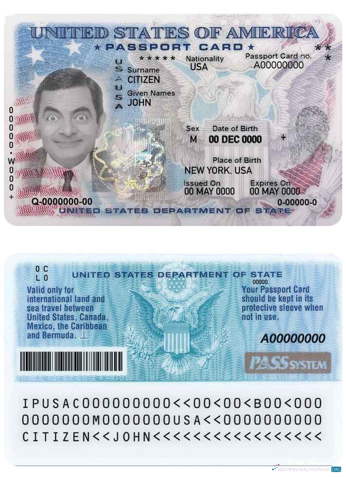 Профессиональный Скачать USA Паспорт ID Карта PSD Шаблон, Fully Editable, Версия 2 (1) Photoshop Шаблон