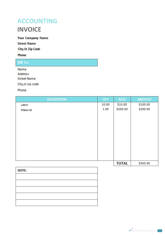 Реалистичный Скачать Accounting Служба Invoice Шаблон Photoshop Шаблон