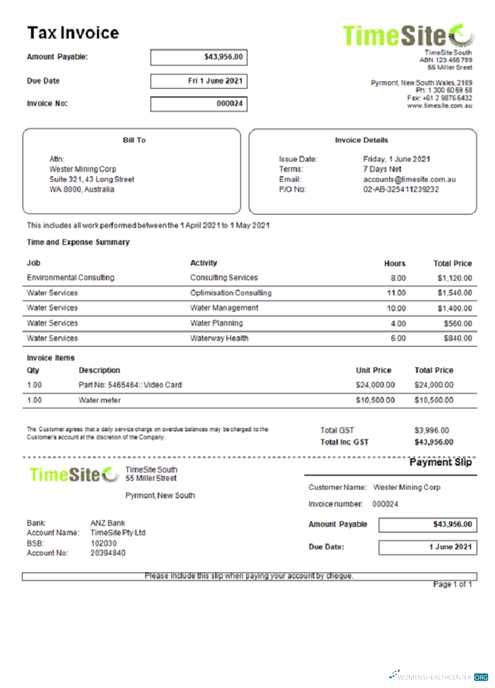 Премиум Скачать Австралия TimeSite Easy к Use Application Invoice Photoshop Шаблон